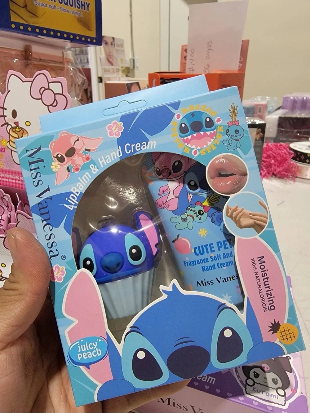 Miss Vanessa Stitch Lip Balm & Hand Cream Set - Blue